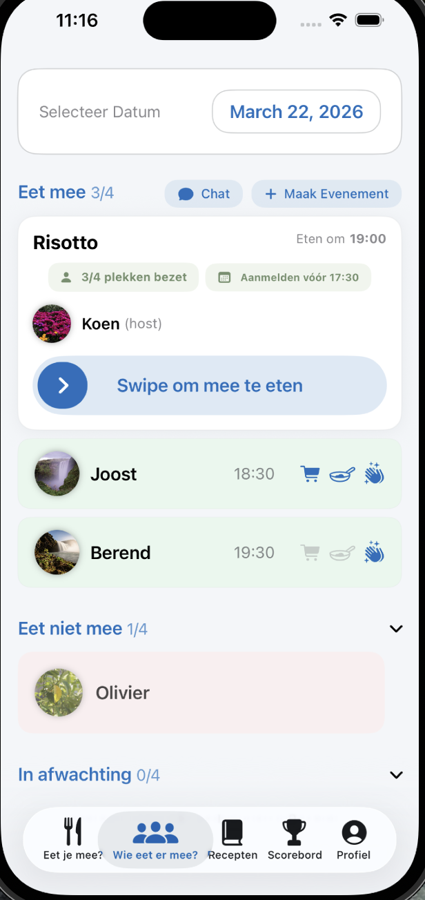 Evenement in overzicht